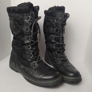 Coach Snow boots mid-calf lace-up Black 10
